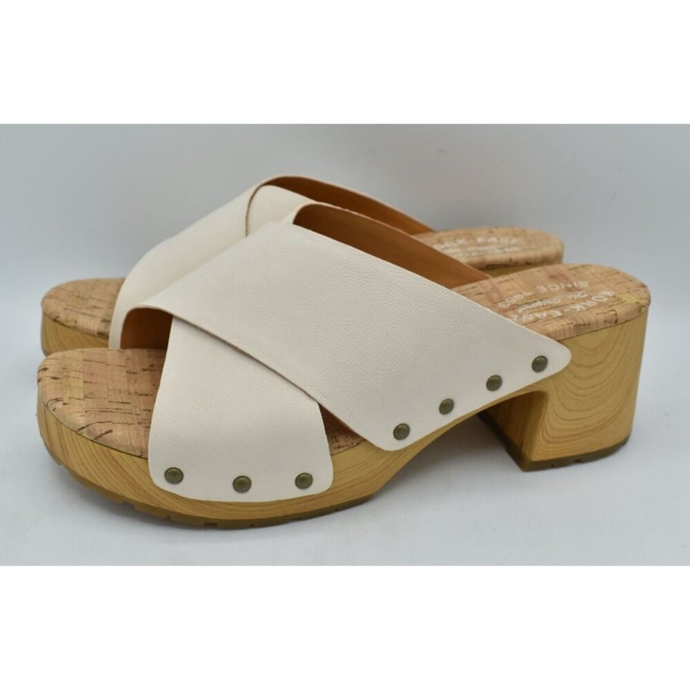Kork Ease Womens Size 11 Tatum Cream Full Grain Leather Heeled Platform Sandals